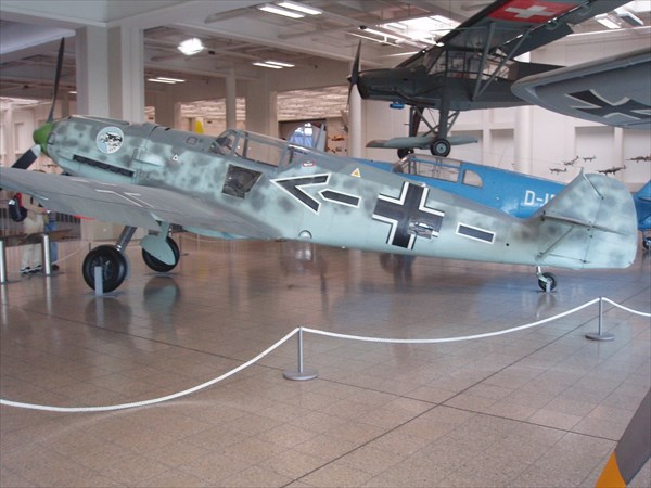 021-Немецкий музей-Messerschmitt Bf 109 E-3 сбоку
